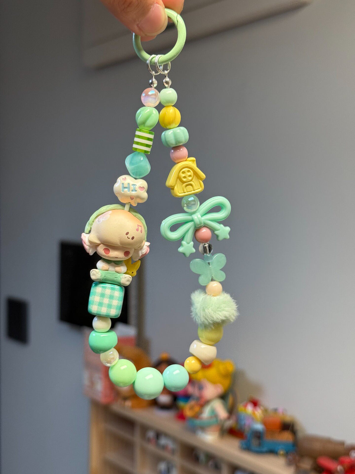 Handmade Beaded Dimoo Phone Chain Charm