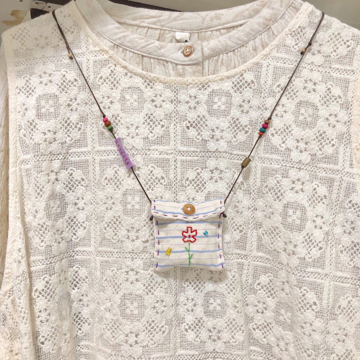 Flower Storage Pouch With Adjustable Cord