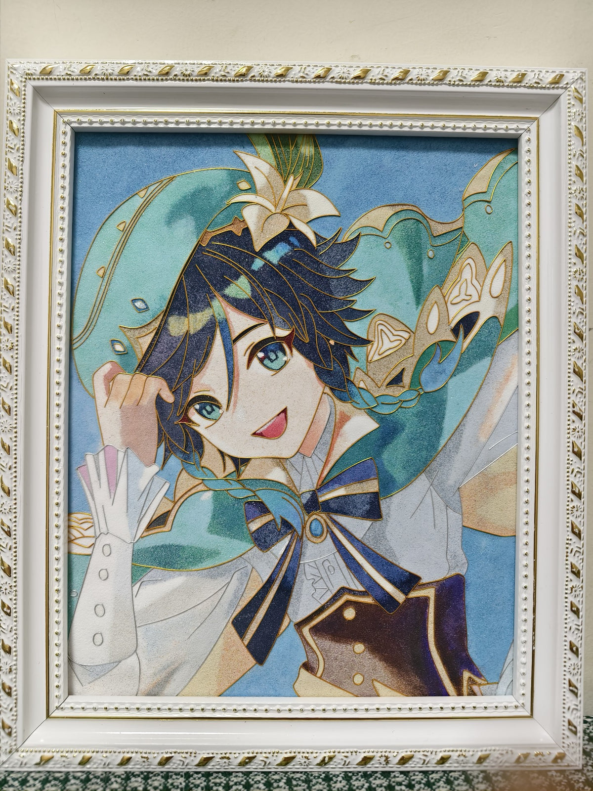 Cloisonne Craft Painting Venti Genshin 20x25cm
