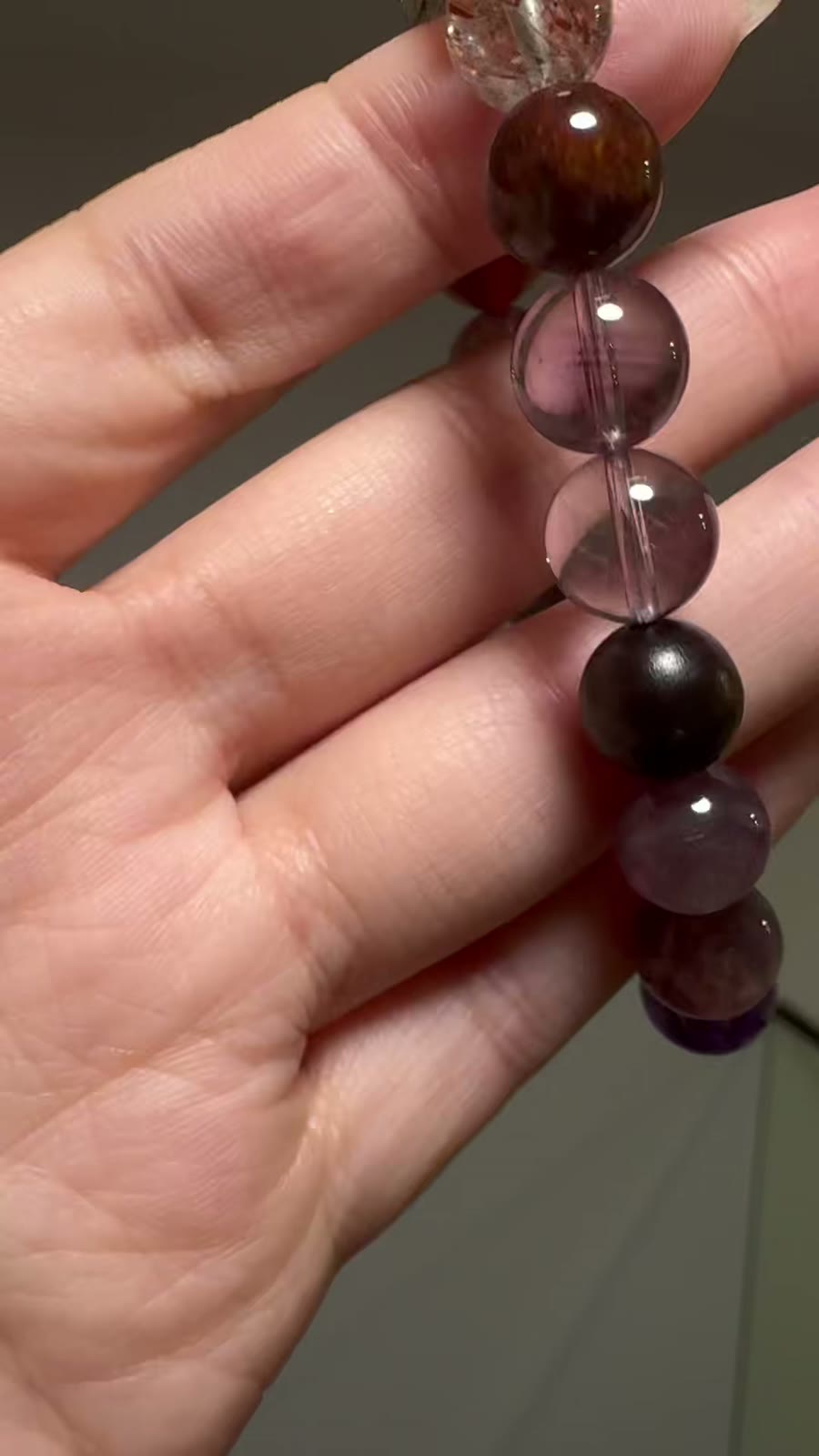 Amethyst Multi Gemstone Crystal Bracelet 10mm