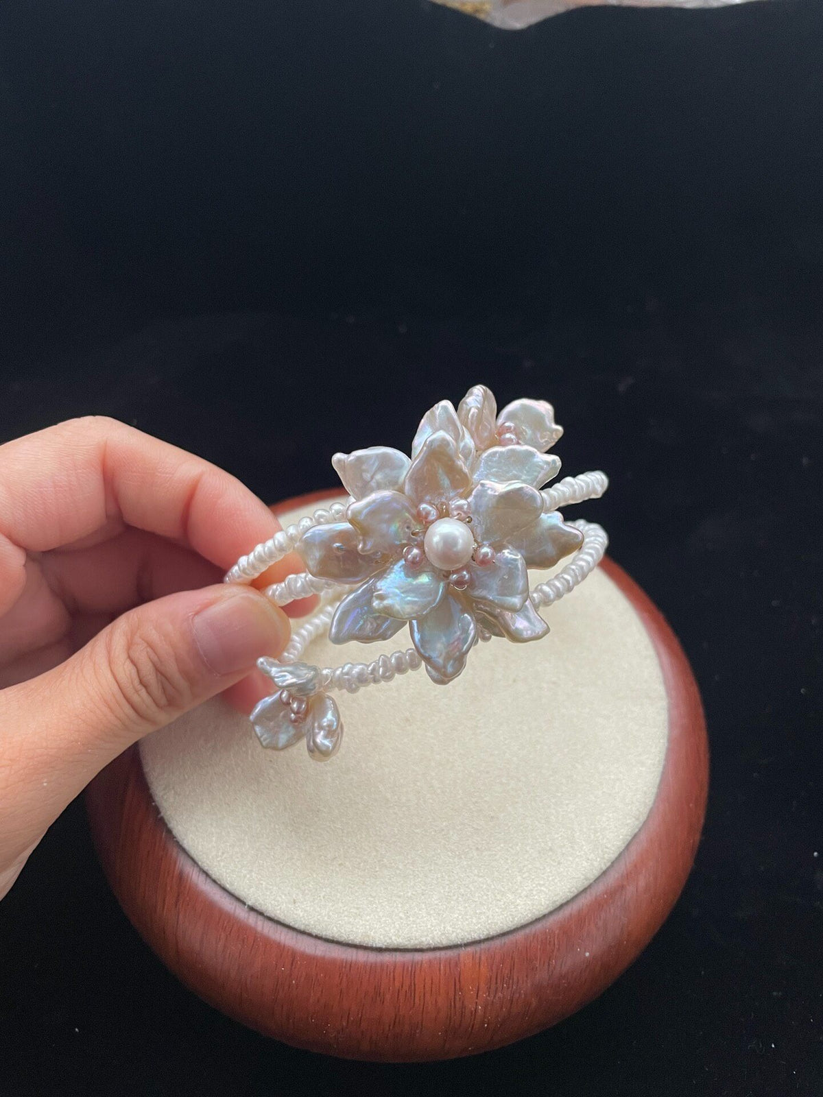 Baroque Pearl Floral DIY Bracelet