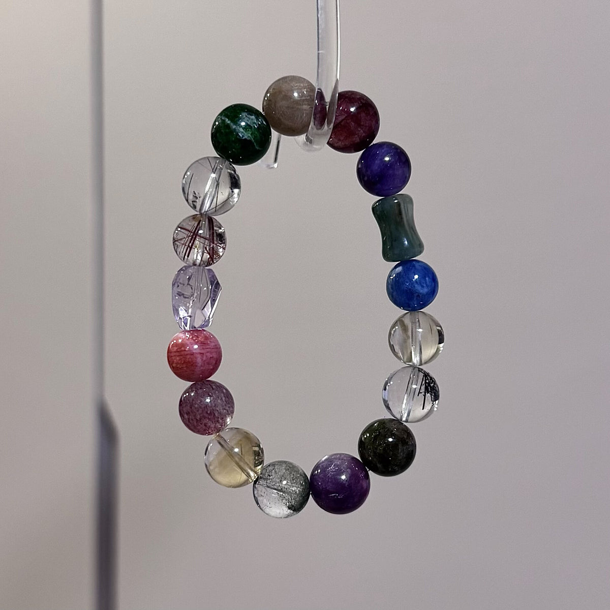 Multi Gemstone Beaded Bracelet 10mm
