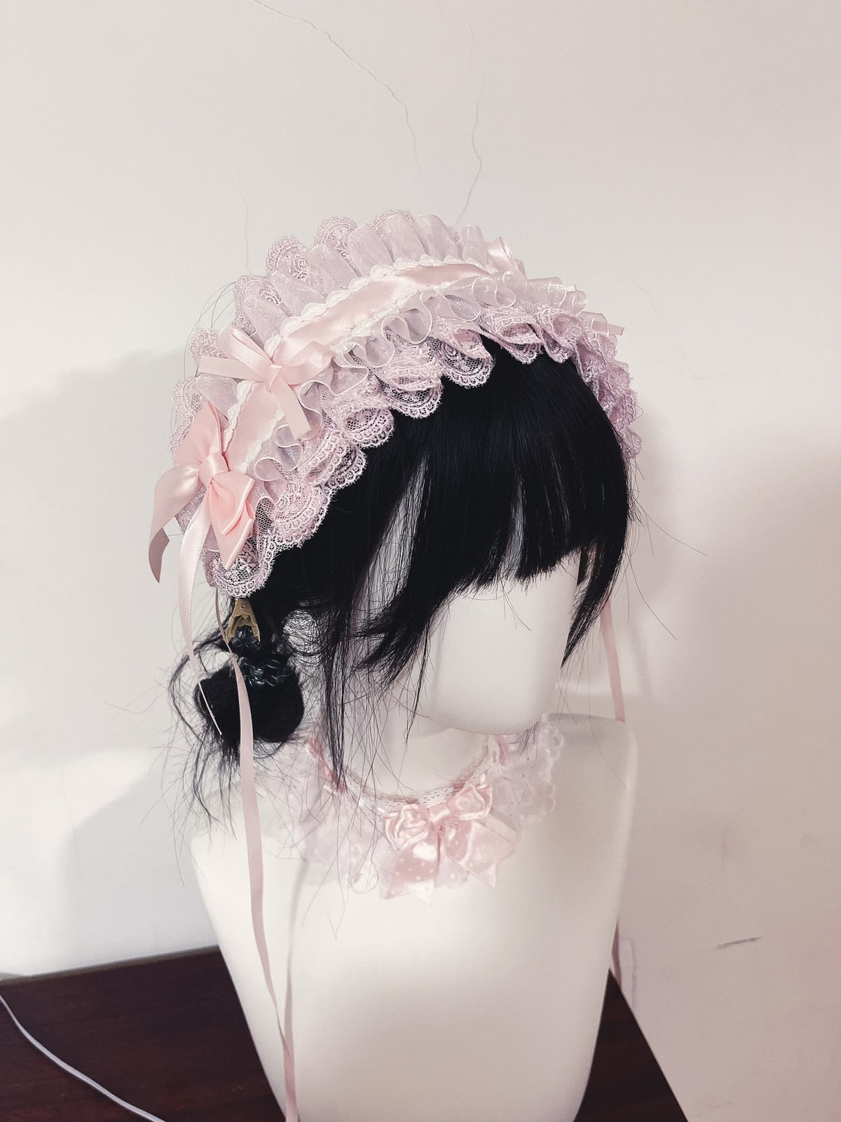 Pink Lolita Handmade Lace Headband