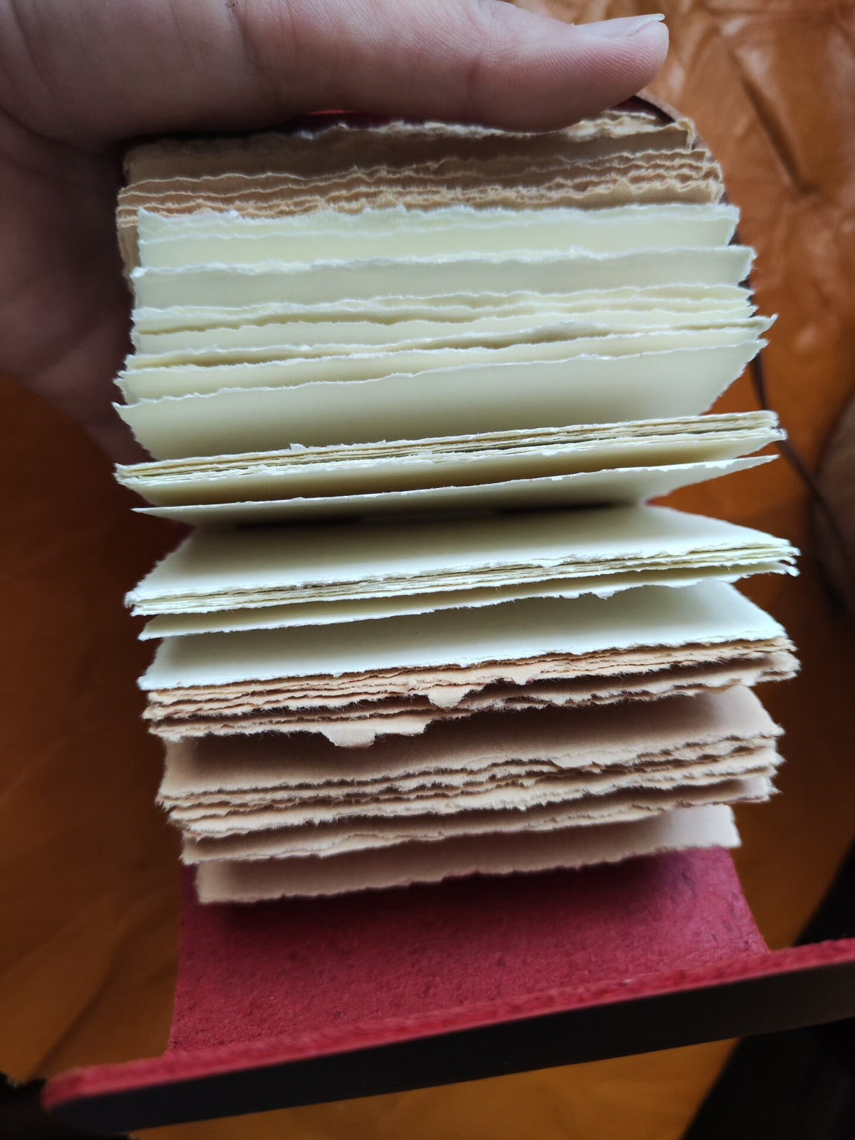 Deckled Edge Leather Journal 96 Sheets