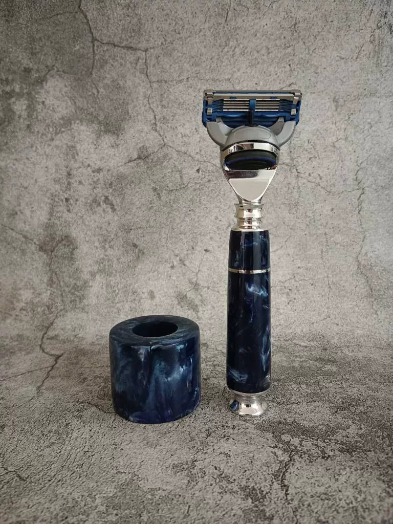 Five Blade Manual Razor Aluminum Resin Handle