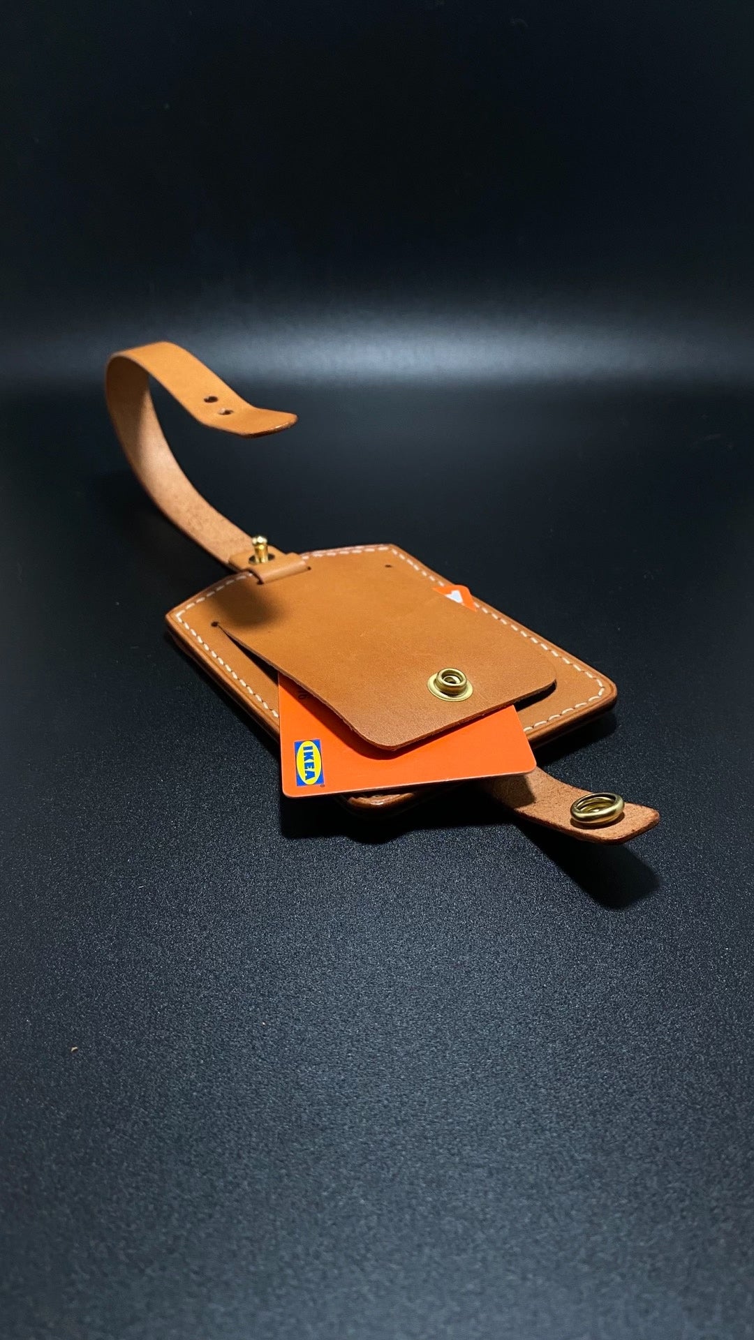 Handcrafted Leather Card Holder Italian Veg Tan