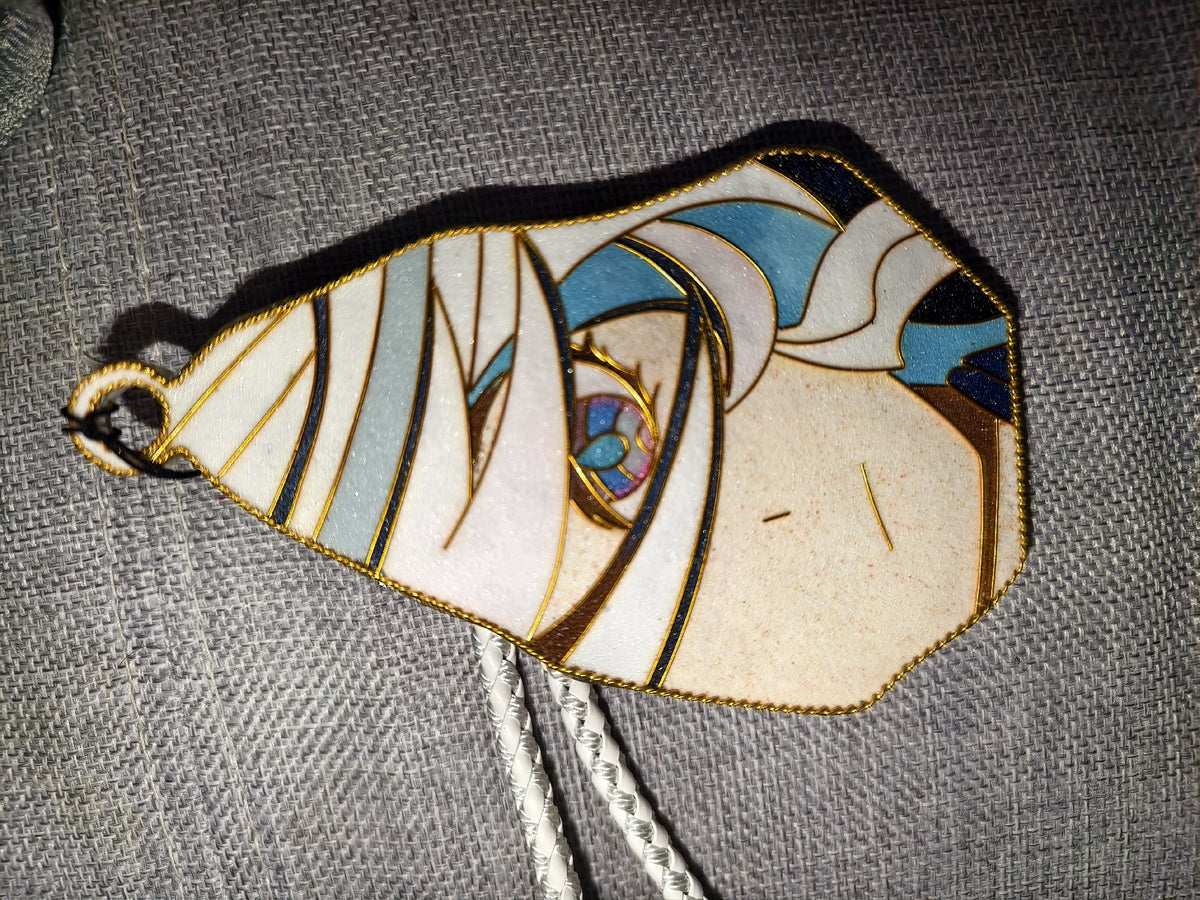 Cold Enamel Filigree Furina Double-Sided Pendant