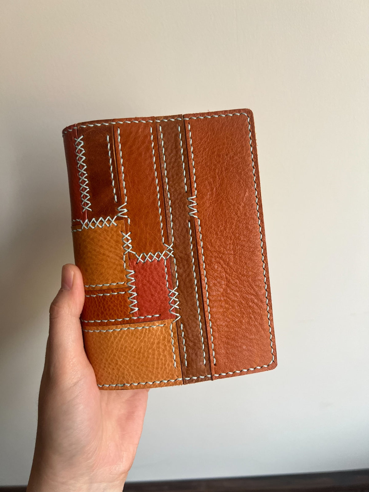 Patchwork Leather Notebook Cover A7