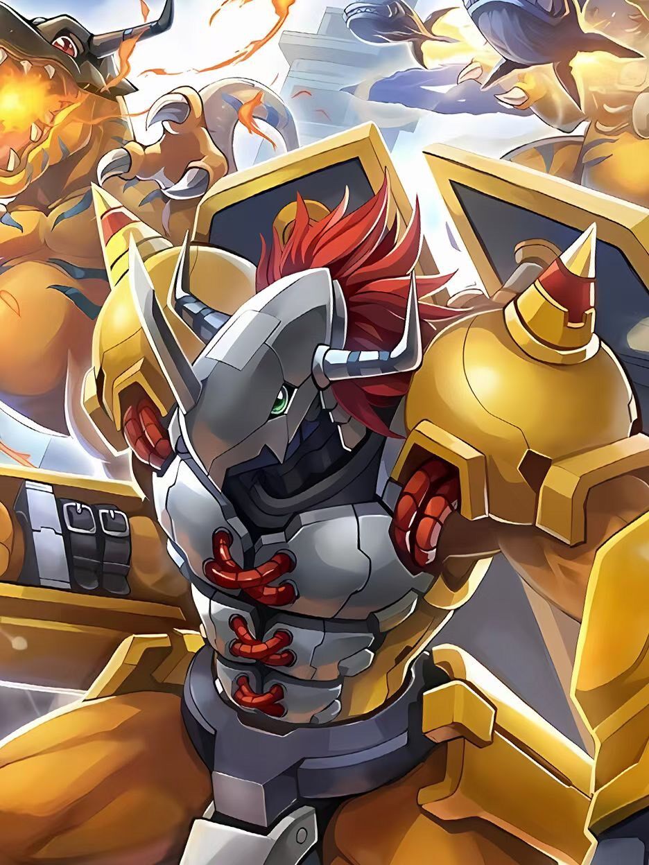 WarGreymon Evolution Framed Art Print