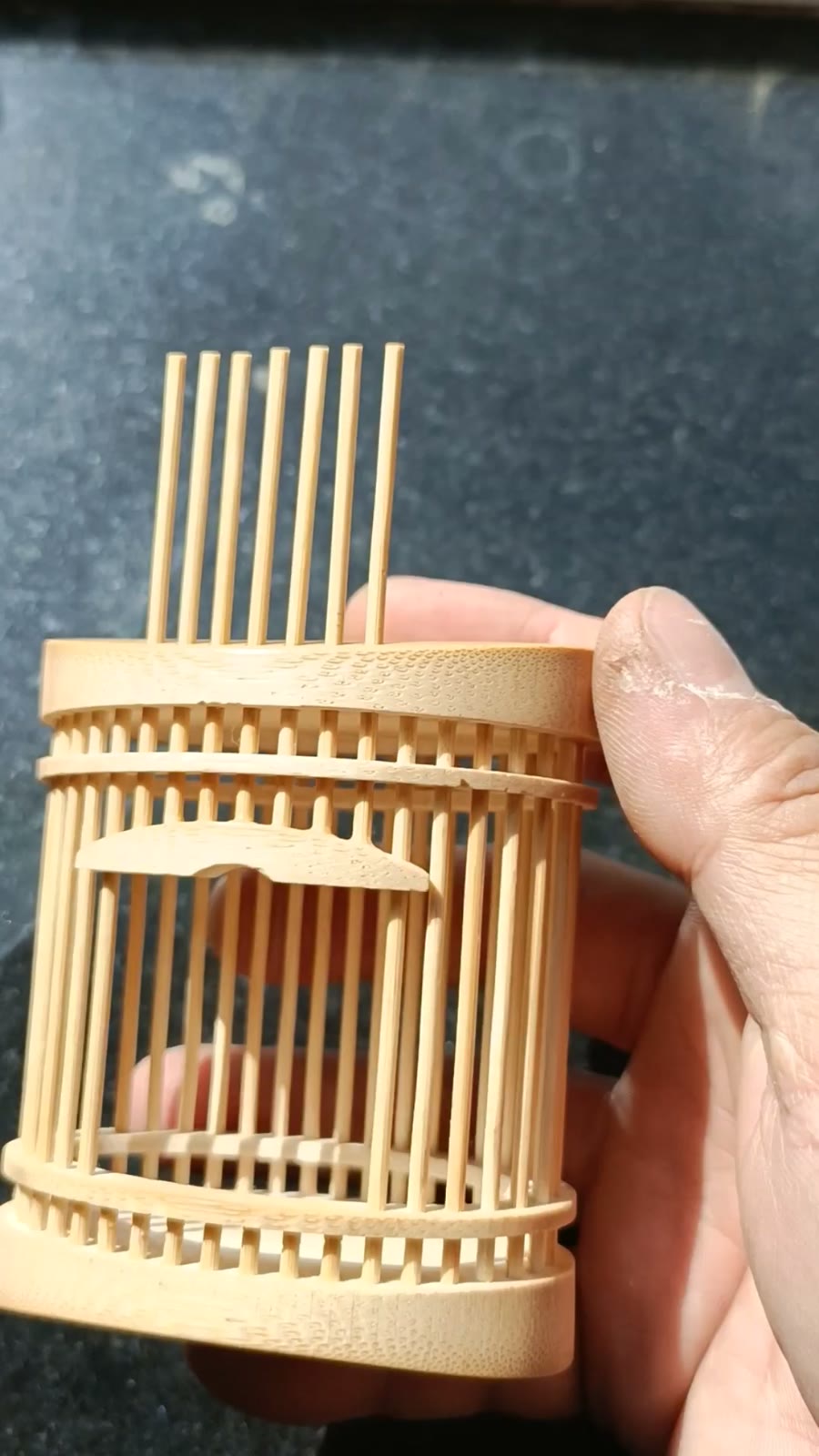 Large Oval Bamboo Katydid Cage