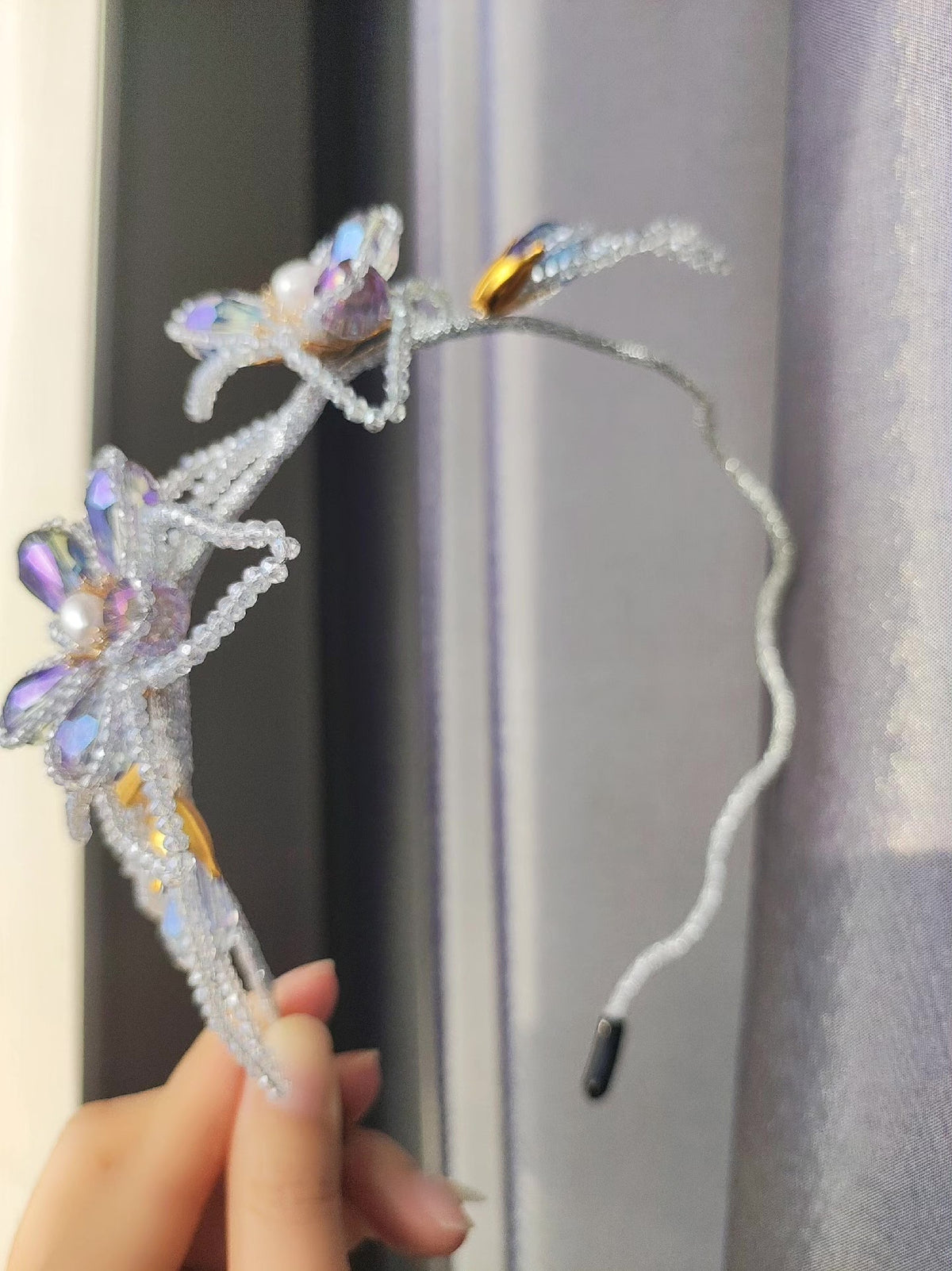 Crystal Flower Headband Hair Accessory