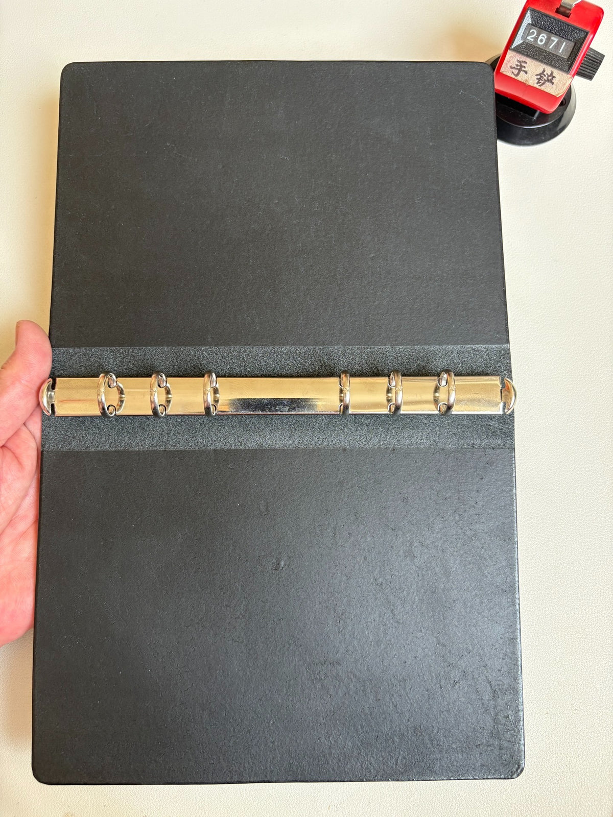 A6 Buttero Leather Six-Ring Binder