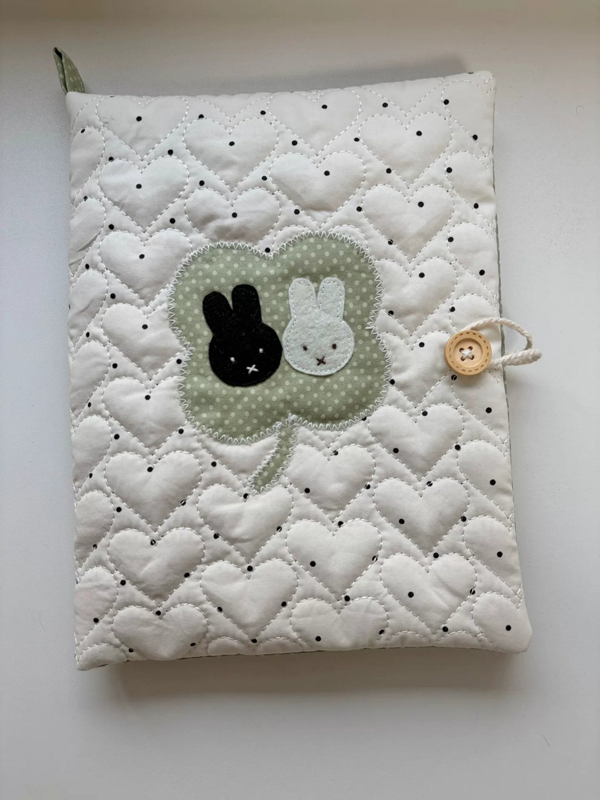 Quilted Polka Dot A5 Notebook Cover