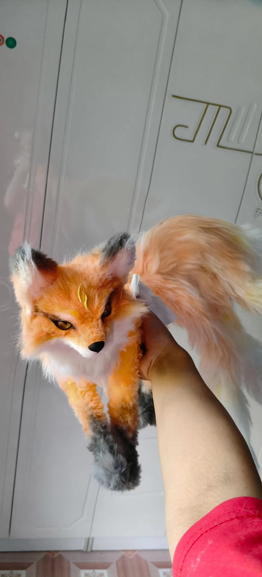 Oversized Handmade Pipe Cleaner Fox Figure