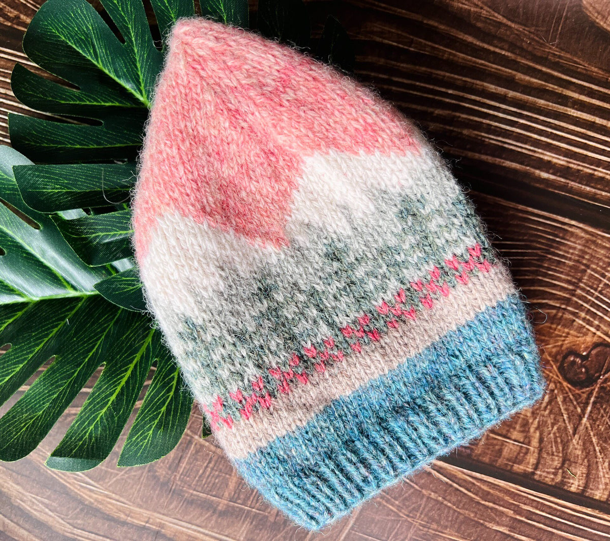 Shetland Wool Patterned Hat