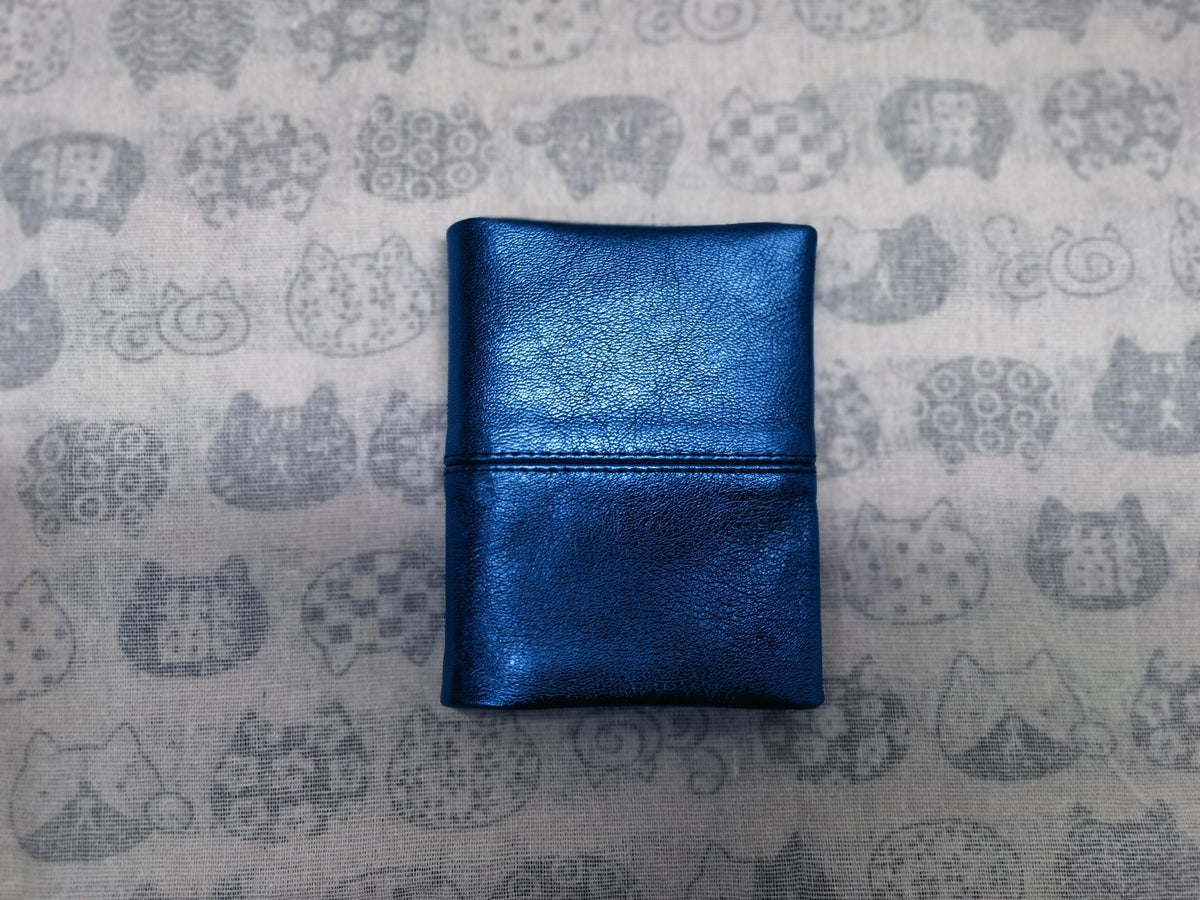 M5 Metallic Blue Sheepskin Ring Binder Cover