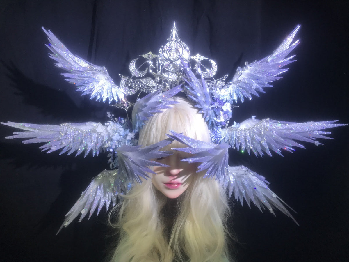 Handmade Genshin Columbina Moon Goddess Headpiece