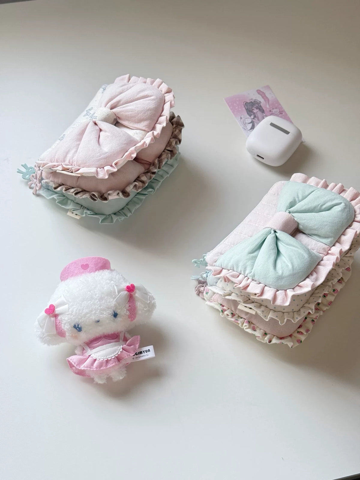 Quilted Bow Coin Card Pouch