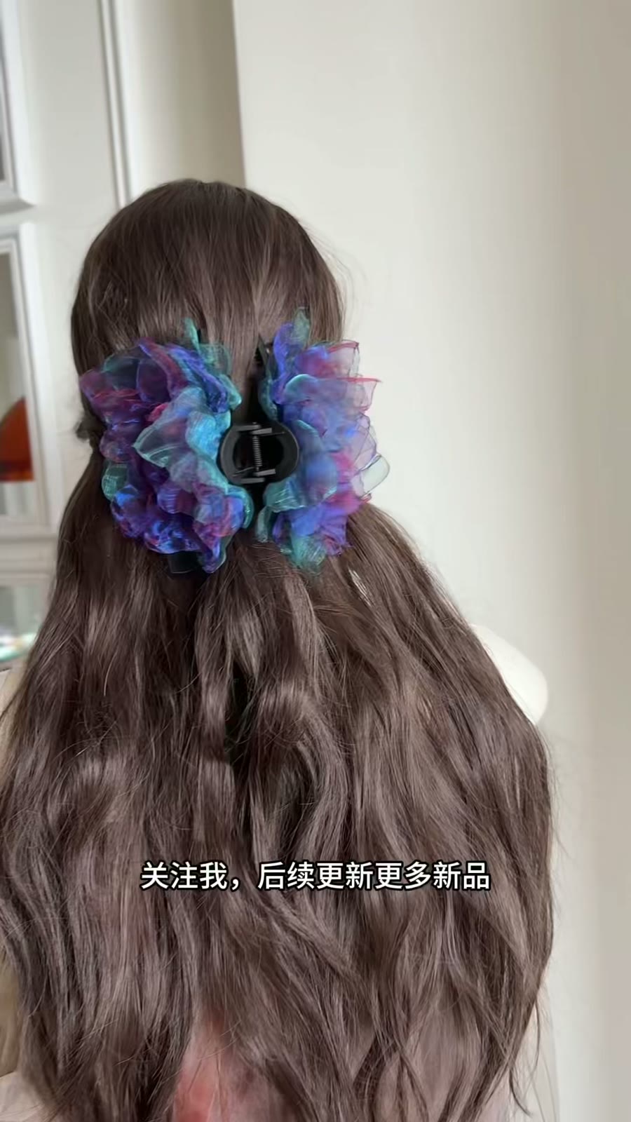 Handmade Fabric Rose Hair Clip