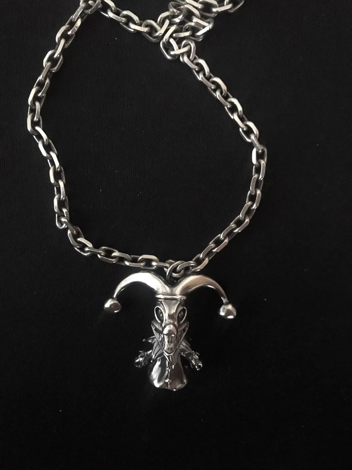 Collar de Bufón en Plata 925 Antiguo