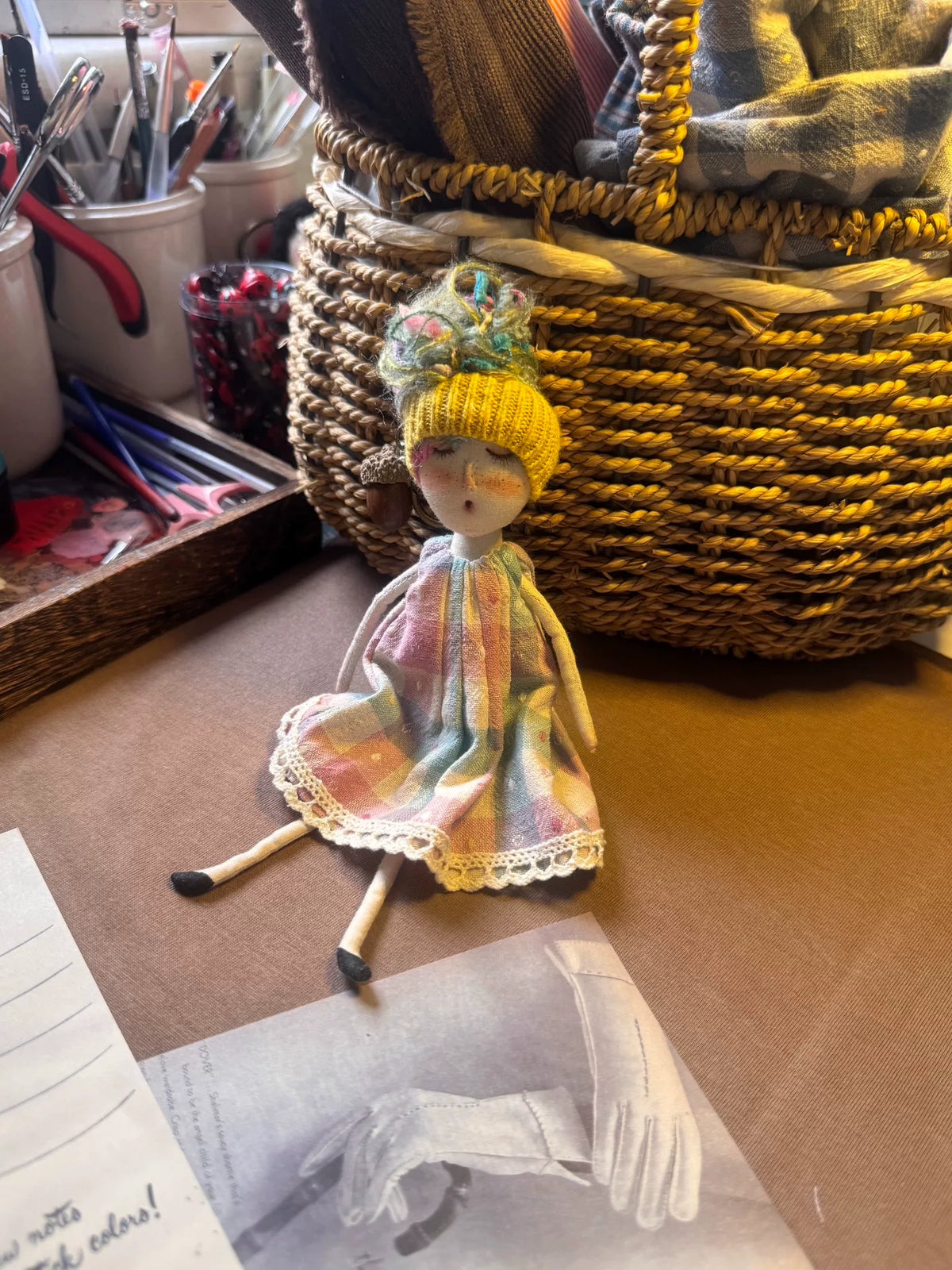 Handmade Cloth Doll Pendant