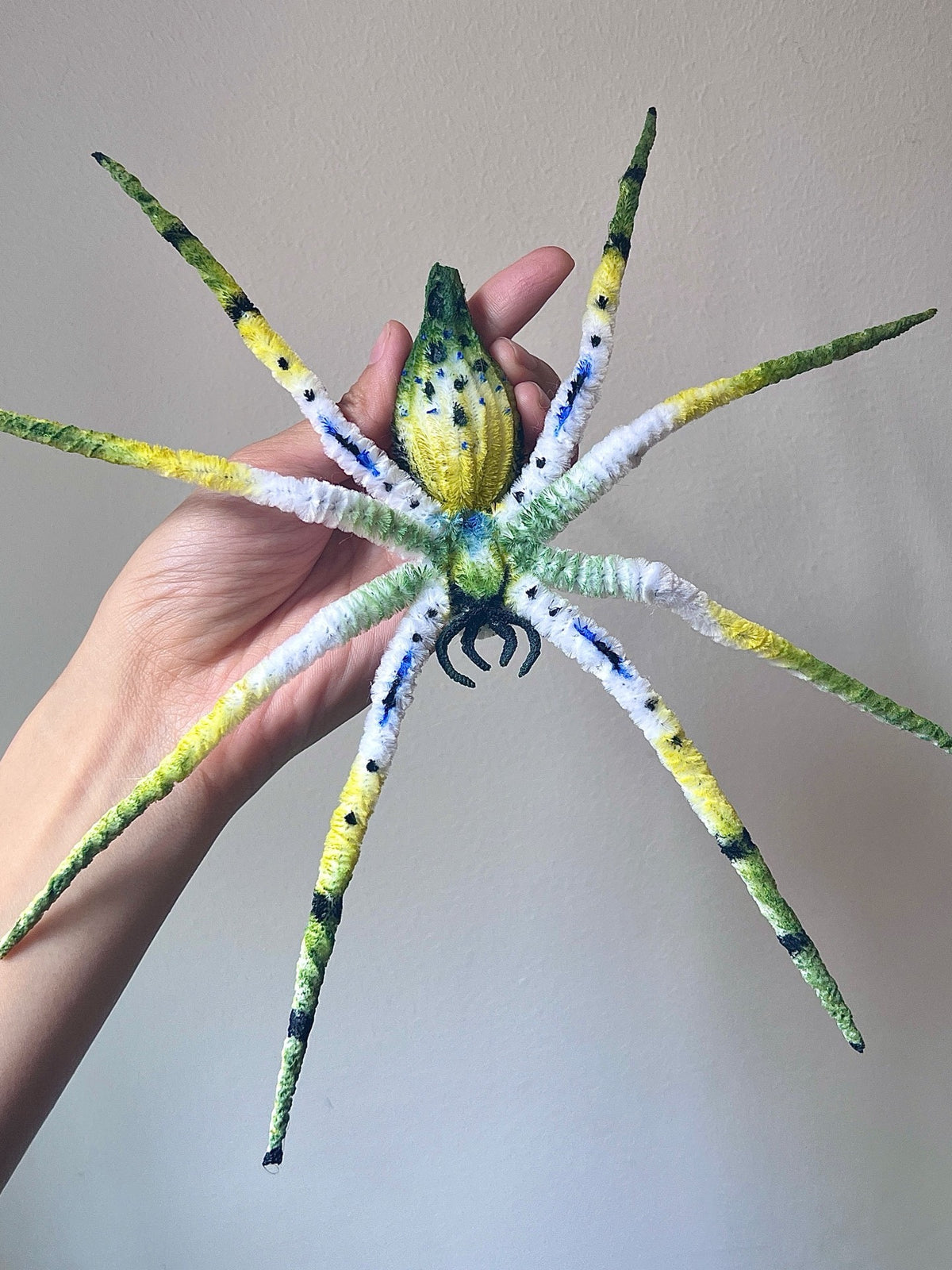 Chenille Stem Spider Plush Poseable