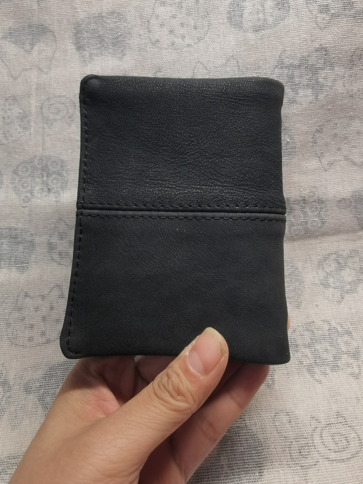 Black Goatskin Cross Patchwork M5 Binder