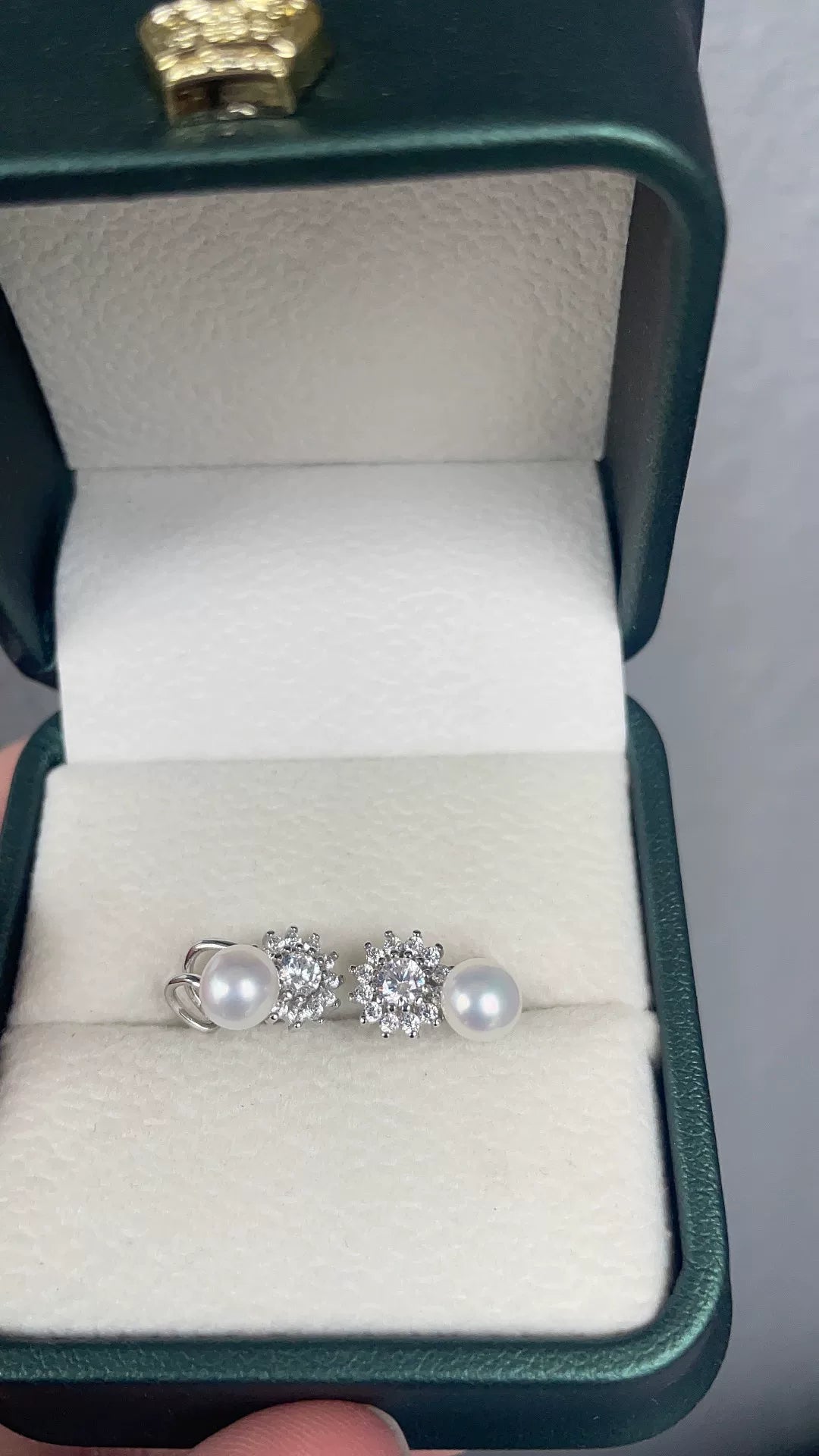 6mm Freshwater Pearl and 925 Silver Stud Earrings