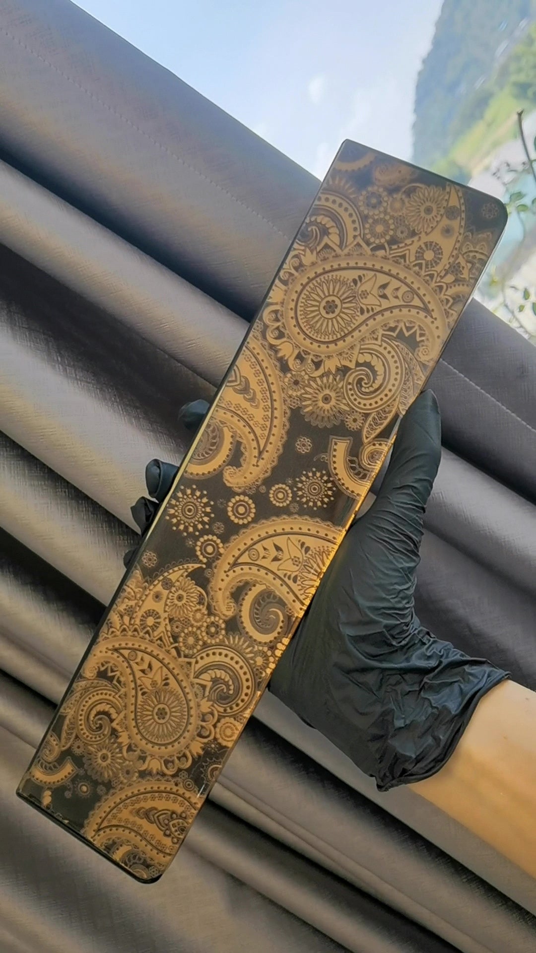 Resin Paisley Keyboard Wrist Rest
