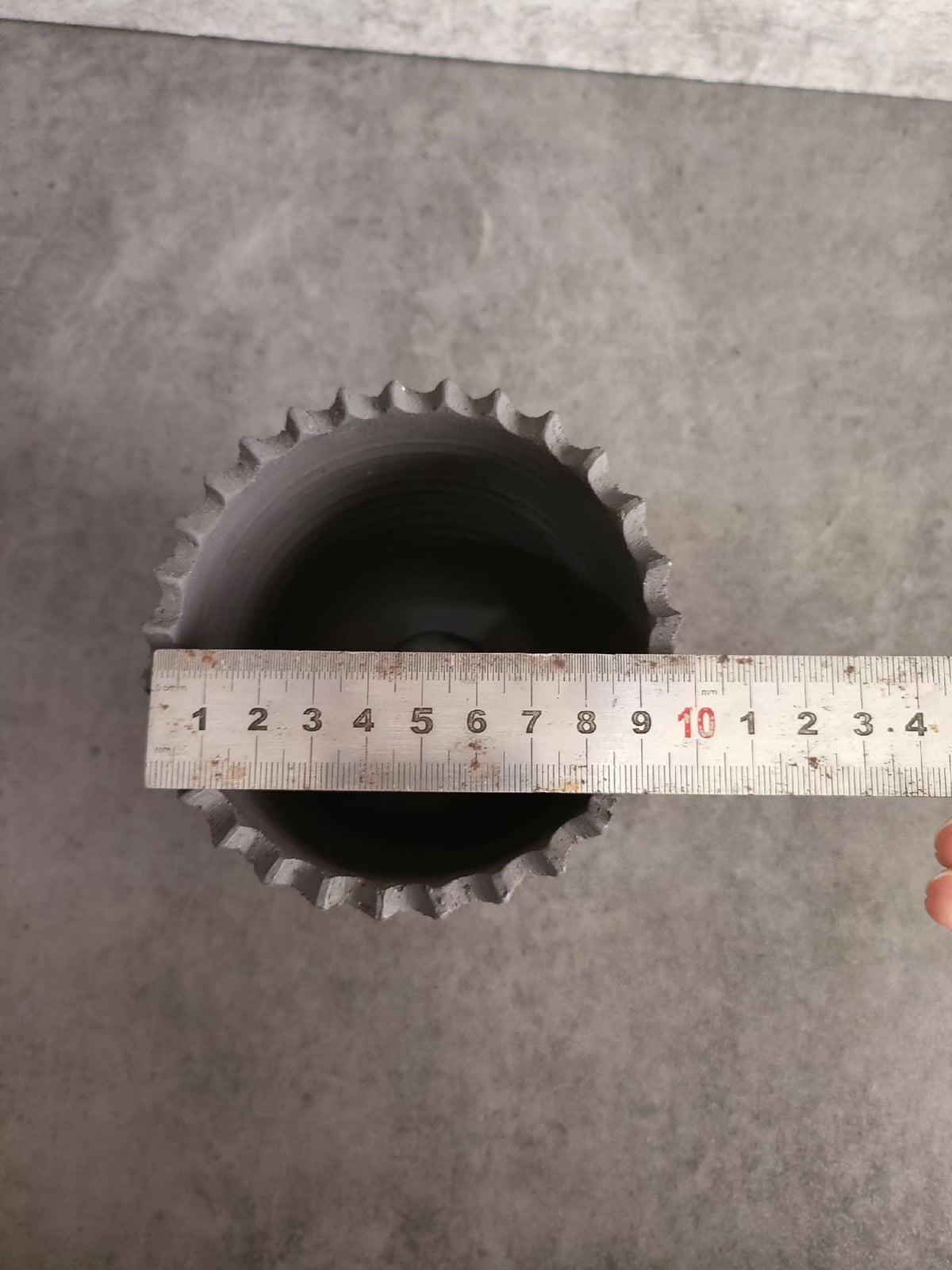 Fluted Black Pen Holder
