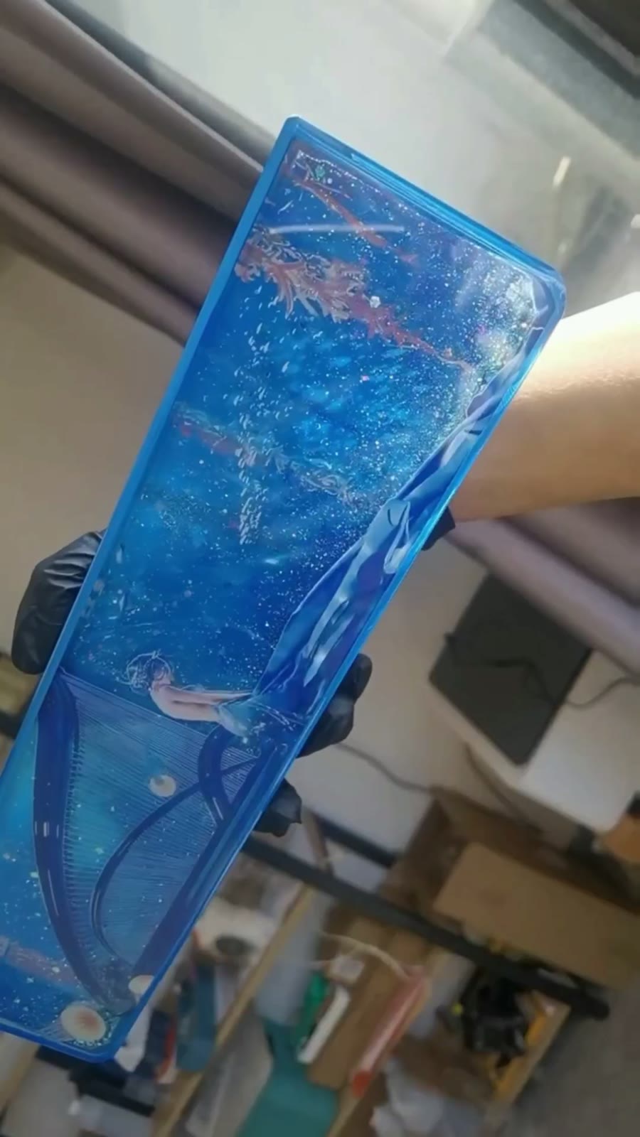 Resin Liquid Flow Keyboard Wrist Rest