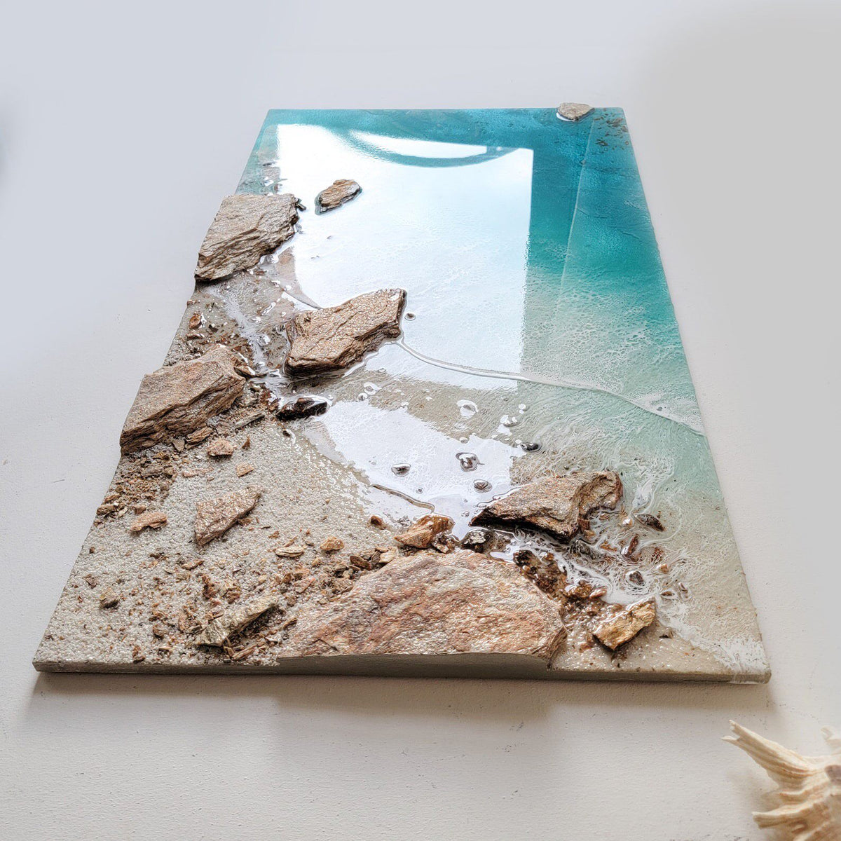 Handmade Resin Ocean Wave Wall Art