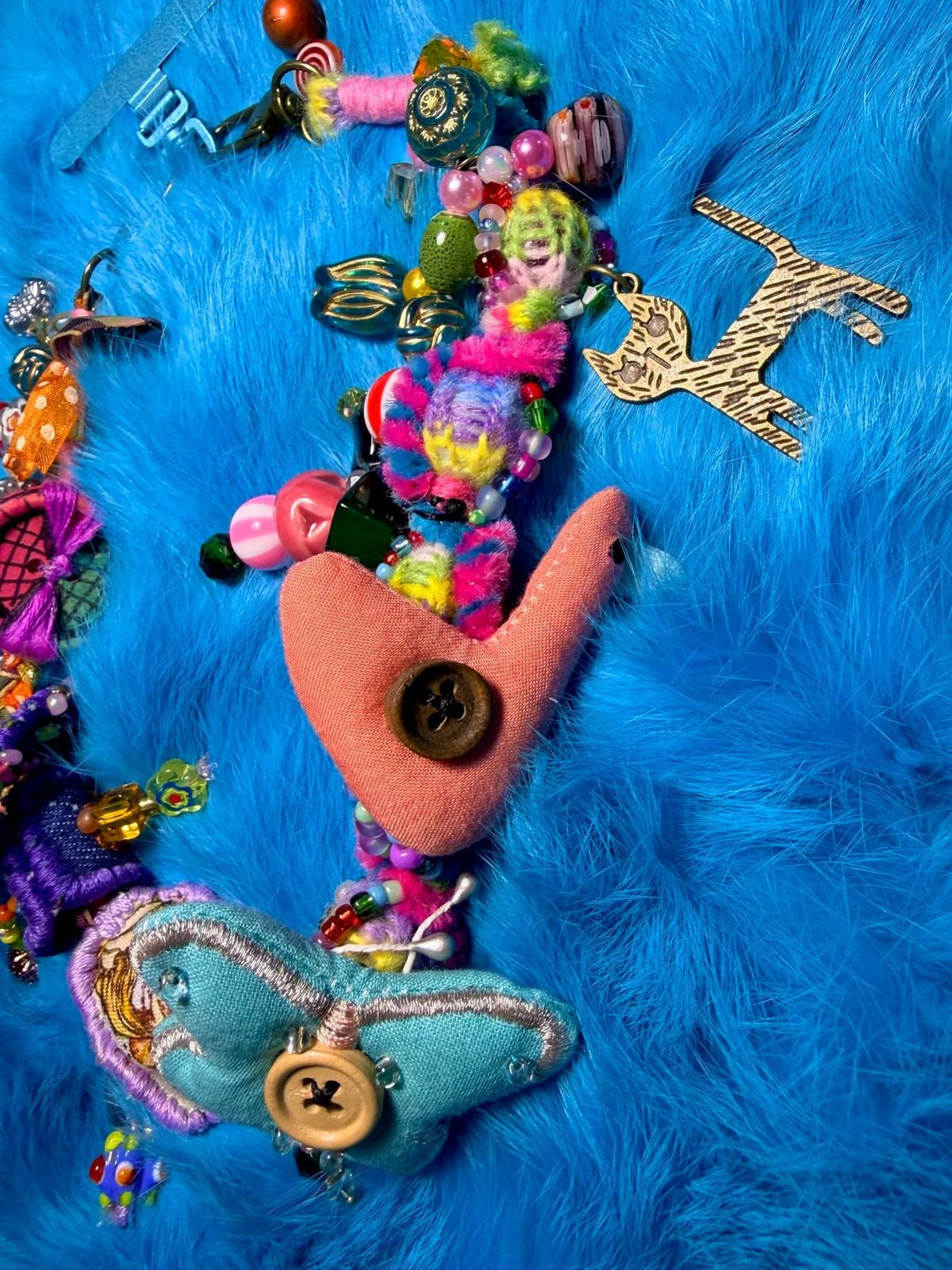 Chaîne de téléphone et accessoire de sac perles bohème faits main