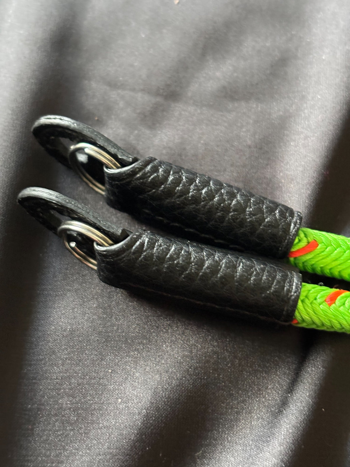 Braided Green Silk Camera Strap