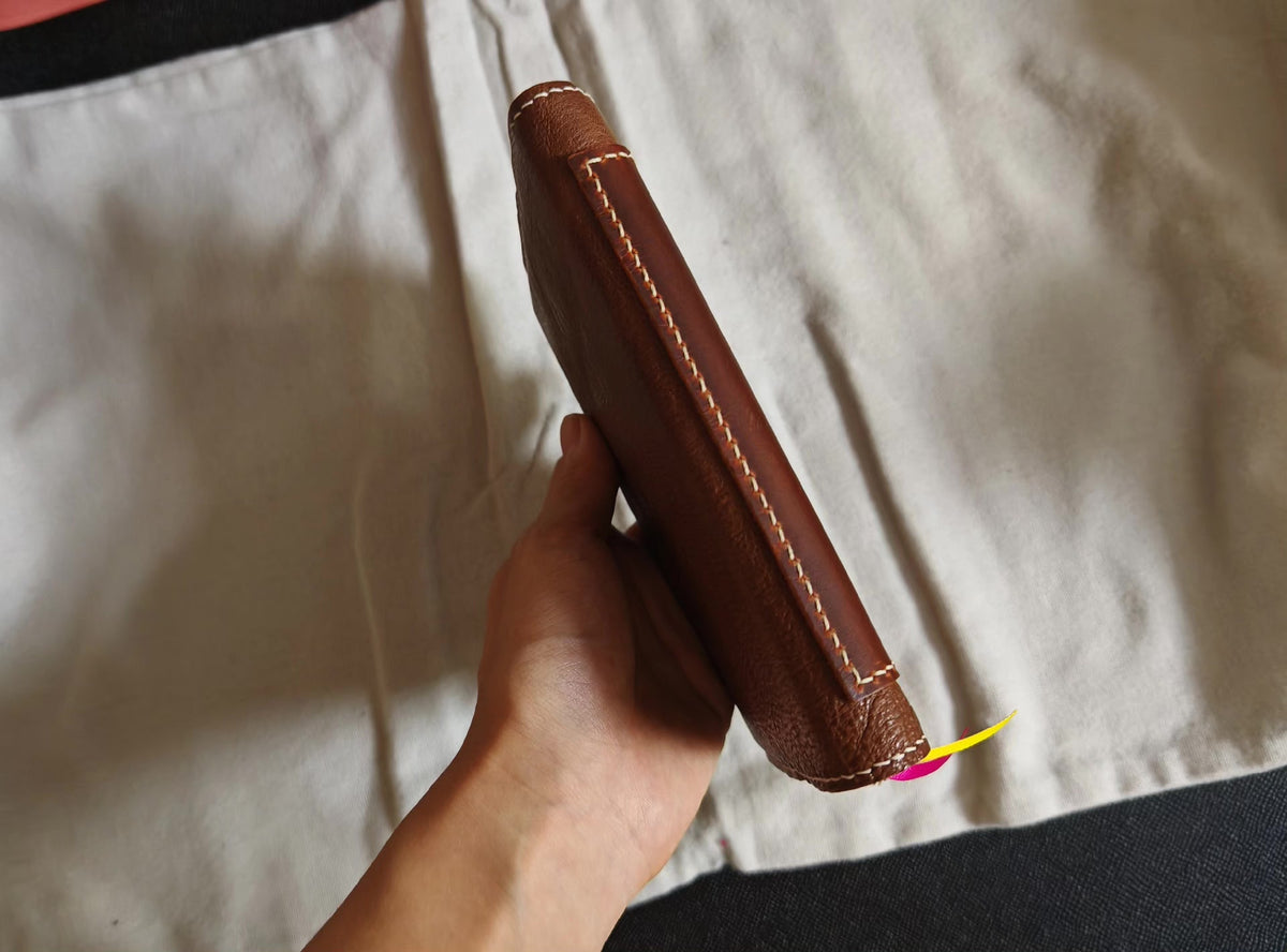 Handcrafted Leather Notebook Cover for A6 Inserts