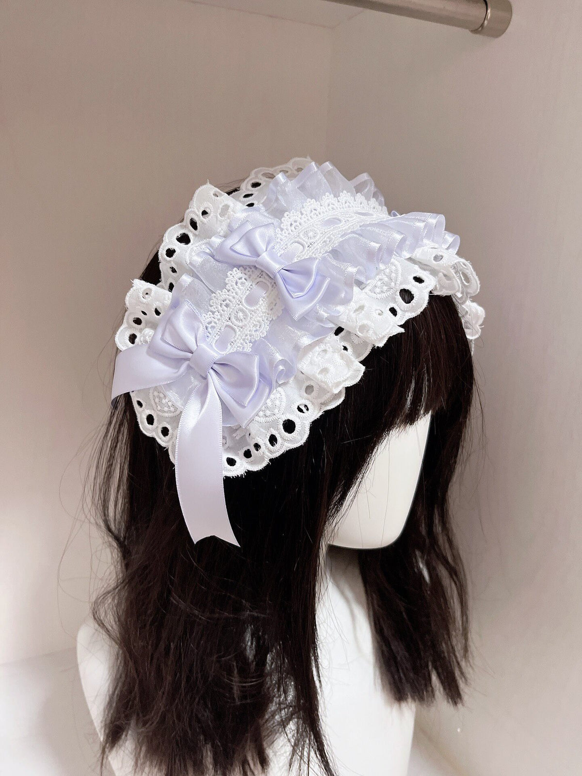 Lolita Lace Satin Bow Headband