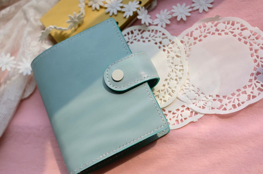Couverture de carnet en cuir A7 fait main avec classeur à 6 anneaux