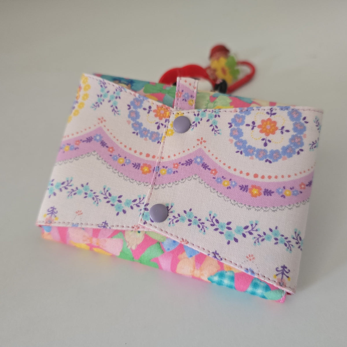 Bow Print Cotton Pouch