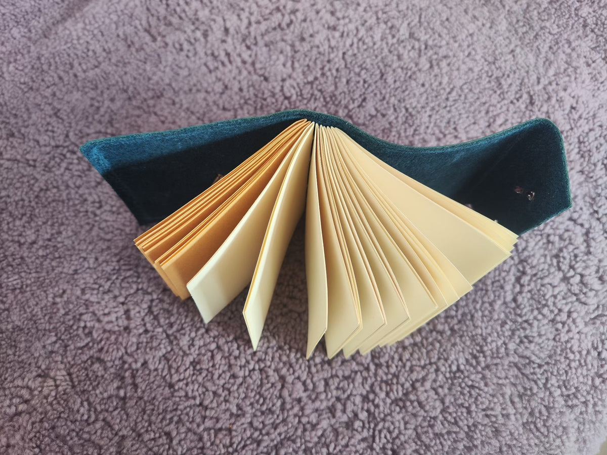 Handcrafted Leather Notebook with Pebbled Cowhide Cover