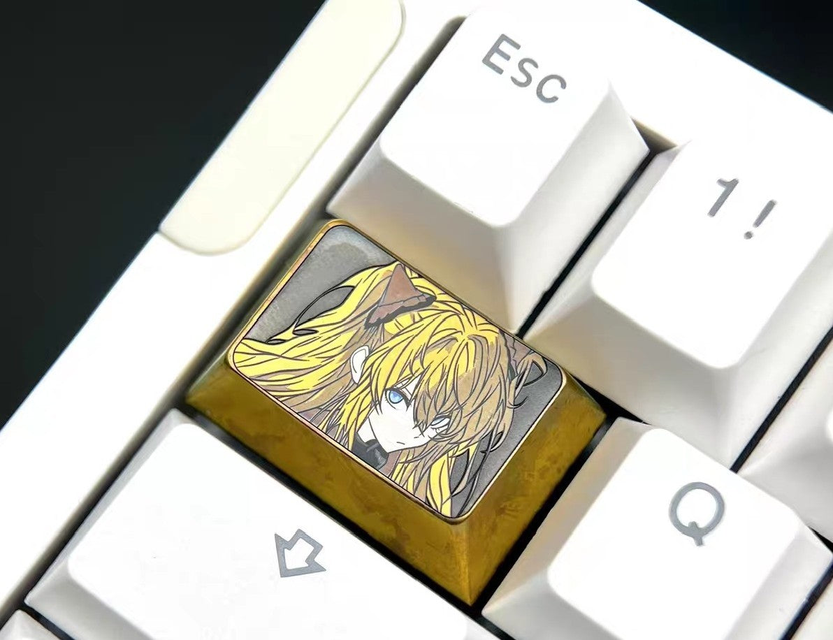 Asuka Titanium Alloy Artisan Keycaps