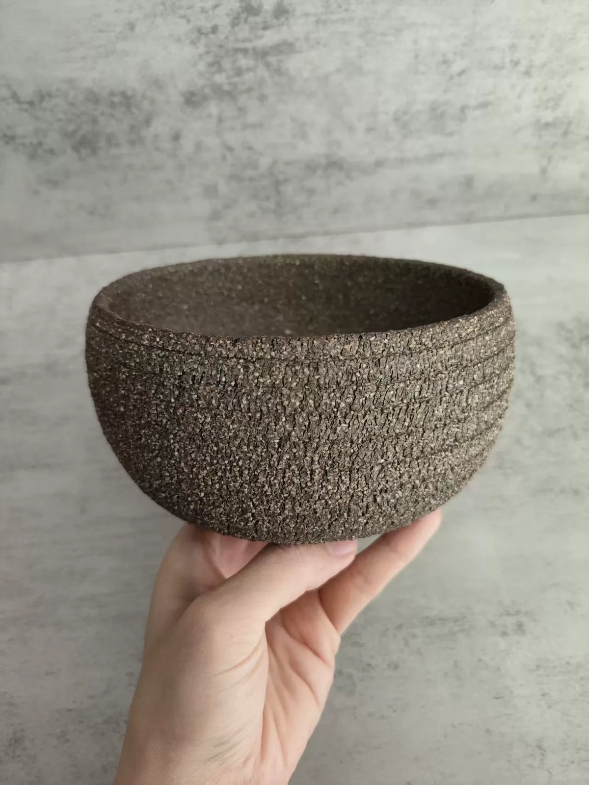 Onglazuurde Aardewerk Plantenpot