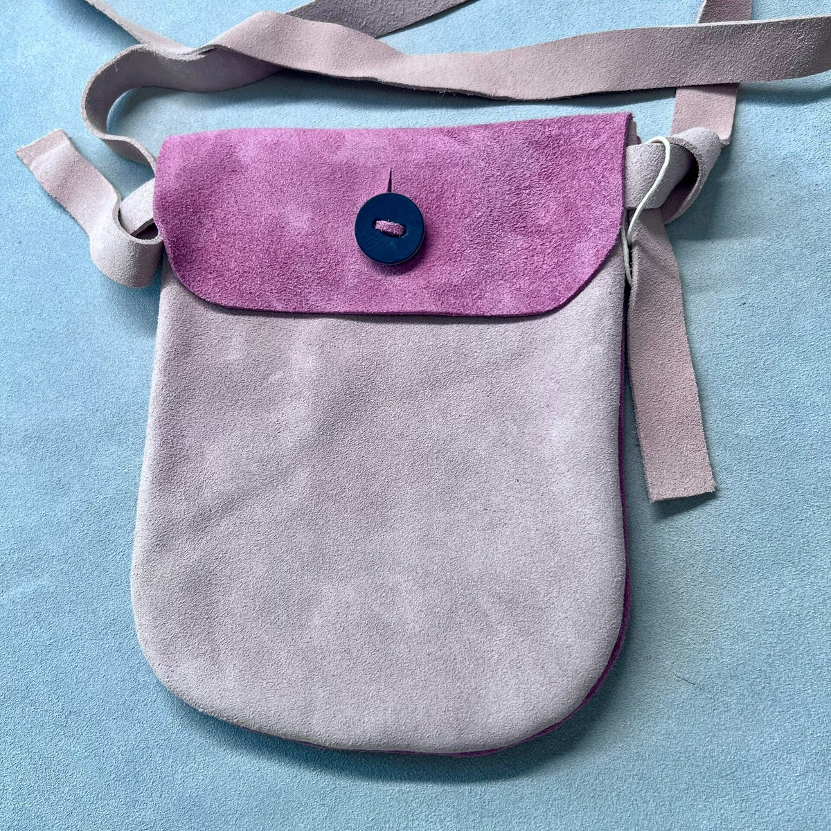 Handmade Suede Crossbody Phone Bag