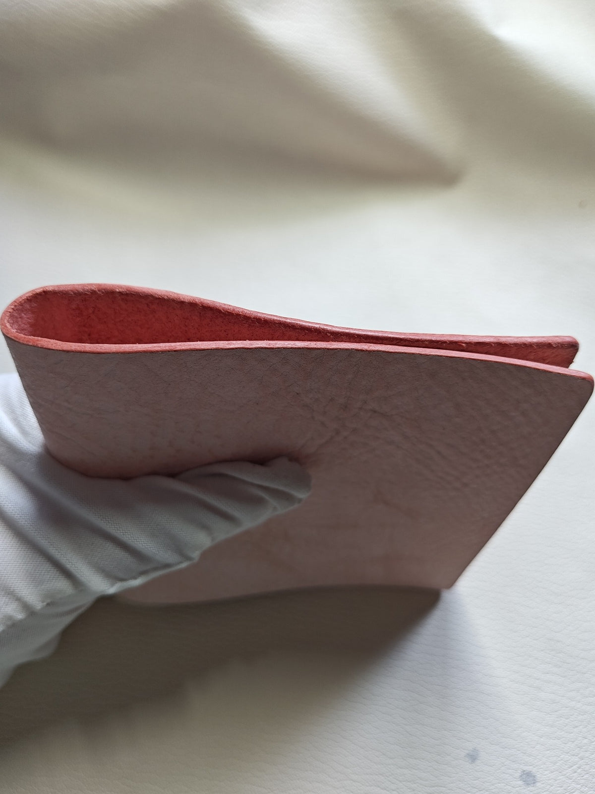 Loose Leaf Notebook Cover Pink Leather M5