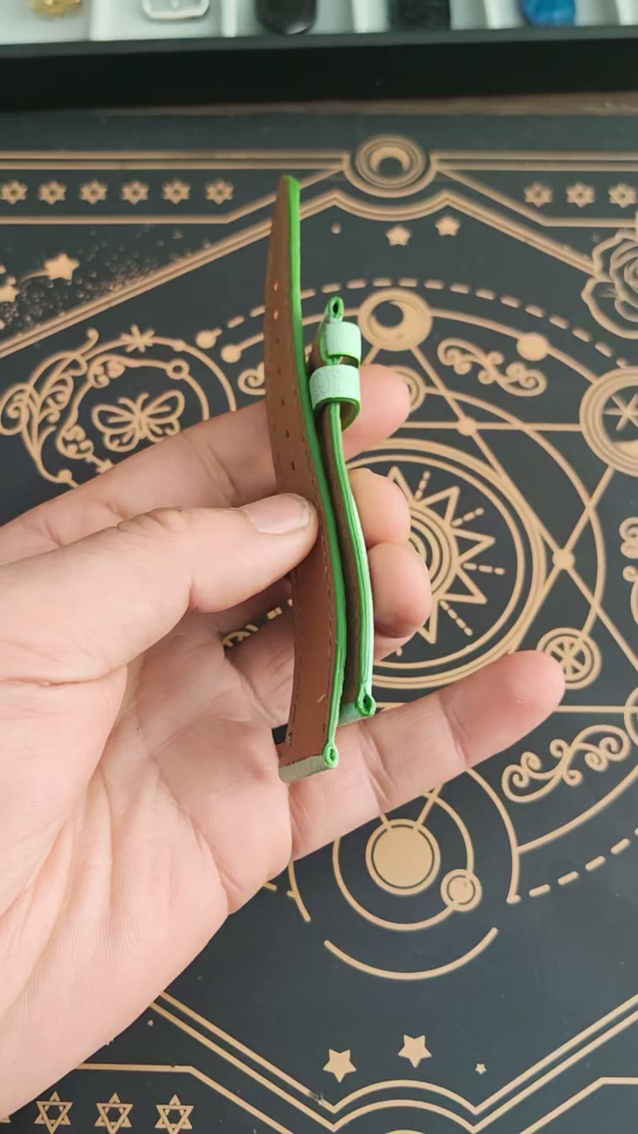 Handmade Ostrich Leather Watch Strap Apple Green