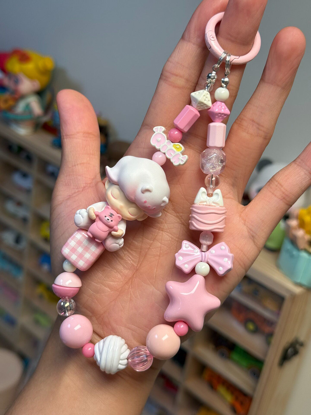 Beaded Dimoo Phone Strap Bag Charm