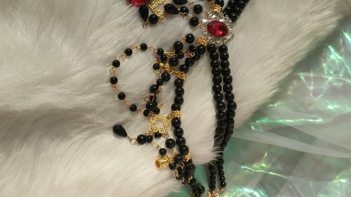 Black Pearl Ruby Lolita-halsband