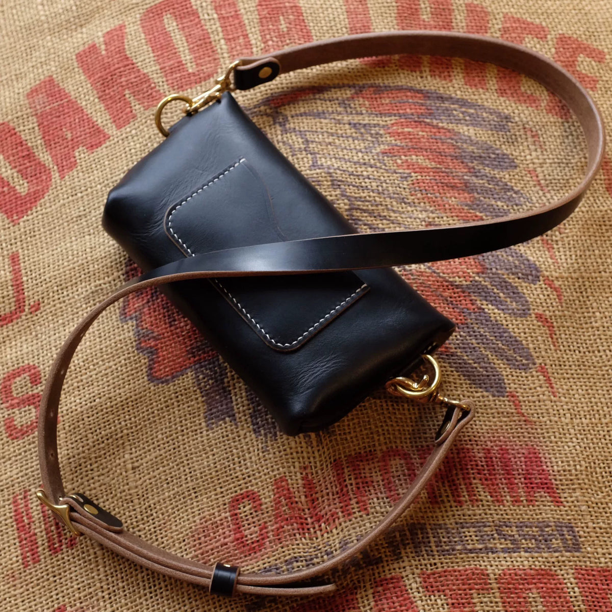 Horween Chromexcel Leather Crossbody Pouch Bag