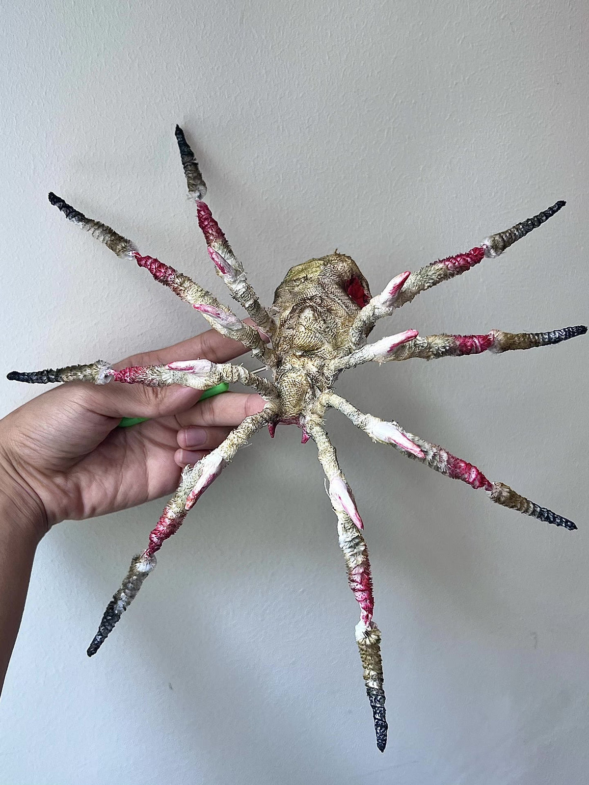 Handcrafted Chenille Stem Spider Dark Fantasy Prop