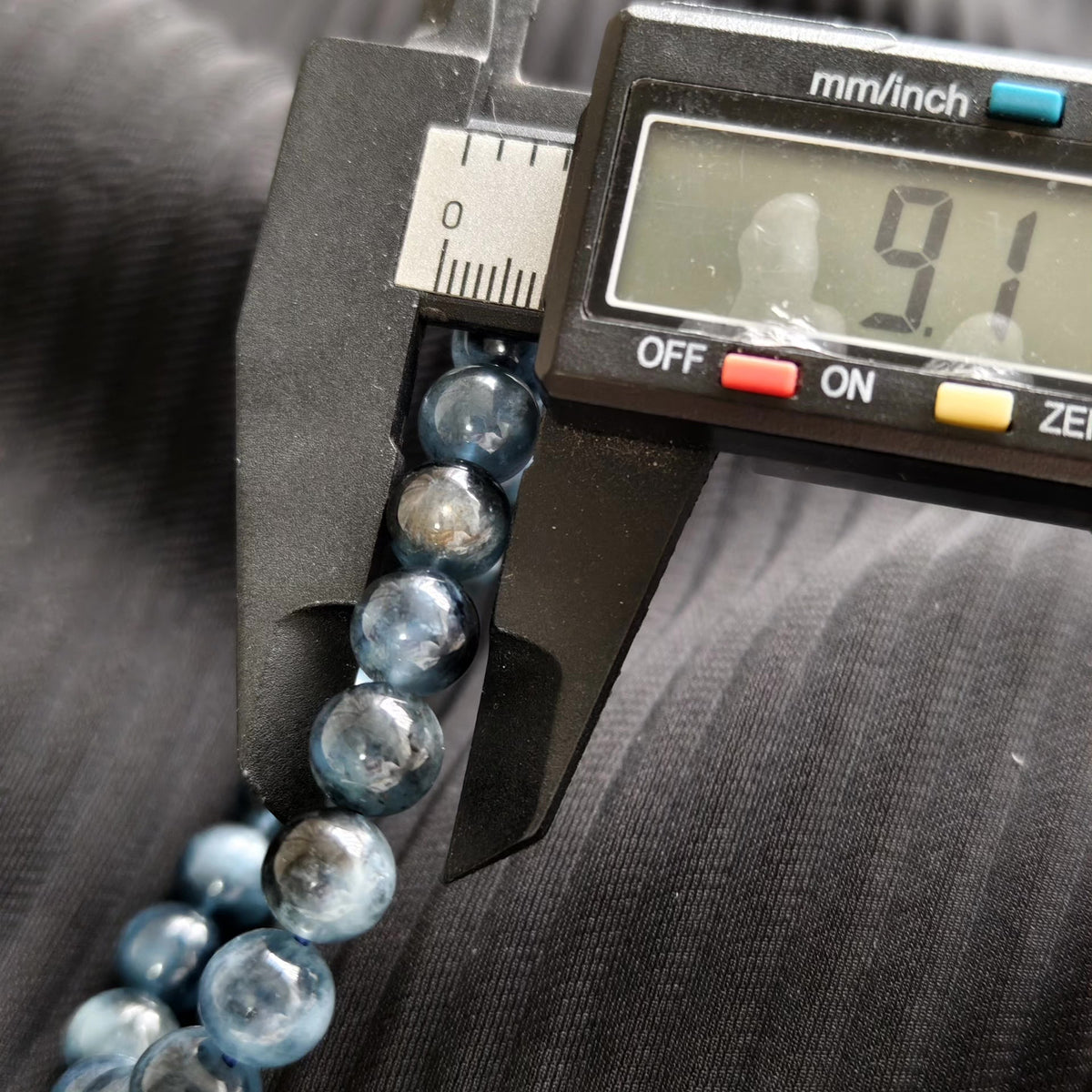 Natural Aquamarine Beaded Bracelet 9mm