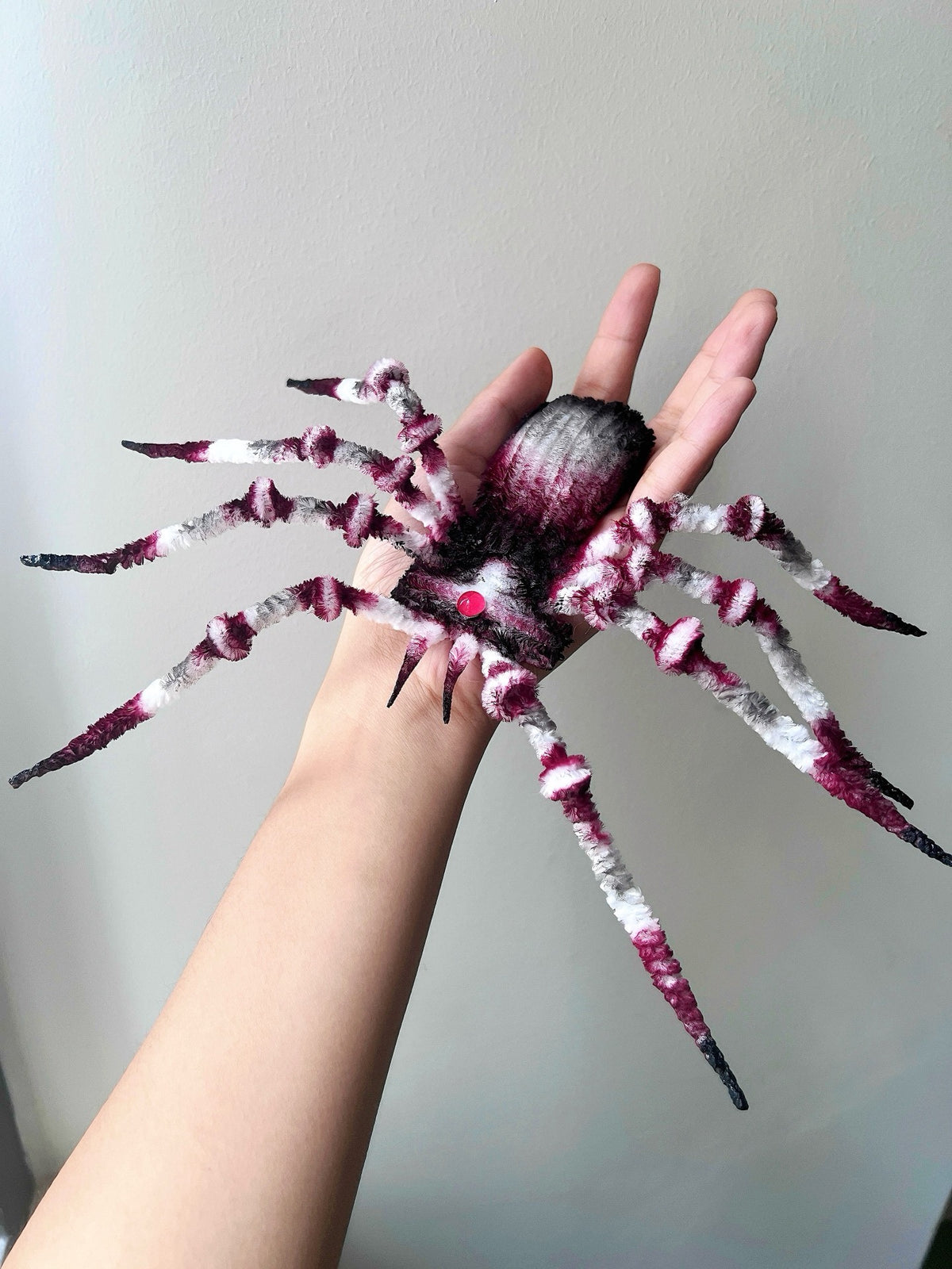 Chenille Spider Plush Dark Gothic